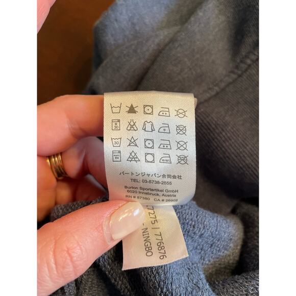 Burton Hoodie Button Front Ski Snowboard Winter Outdoor Sport Snow Mens M - Picture 6 of 7